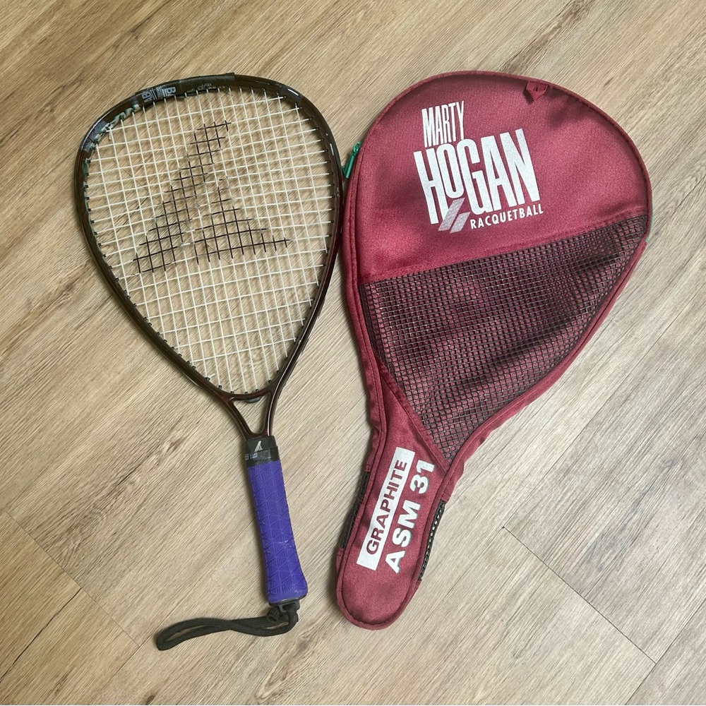 Marty Hogan Raquetball Racket Graphite ASM 31 W/ Case